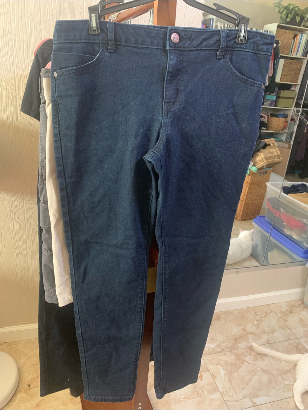 Simply Vera Vera Wang Navy Skinny Jeans